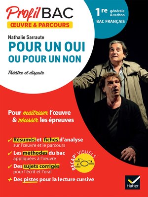 cover image of Pour un oui ou pour un non (Bac de français 2025)